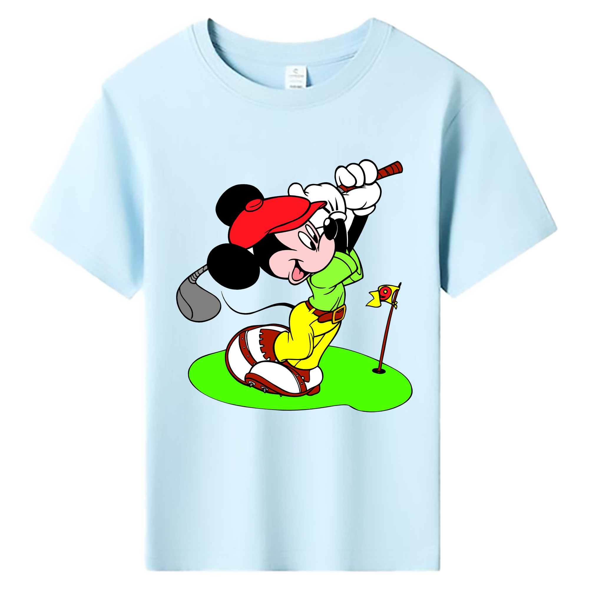 ミッキーマウス Mickey Mouse 綿100％キッズTシャツ（フロントプリント）